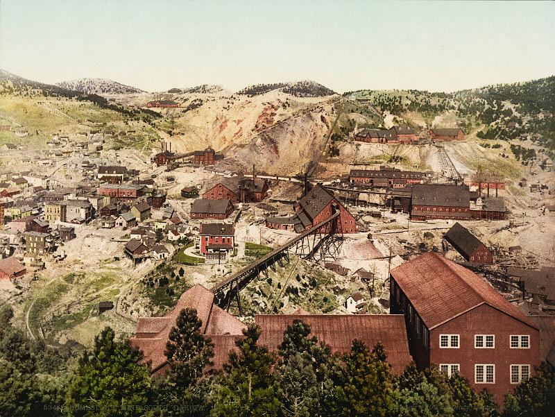 Homestake Mine, Lead, SD (ca 1900).jpg - HOMESTAKE MINE, LEAD, SD (CA 1900)